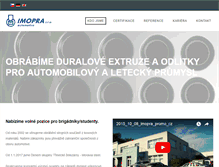 Tablet Screenshot of imopra.cz